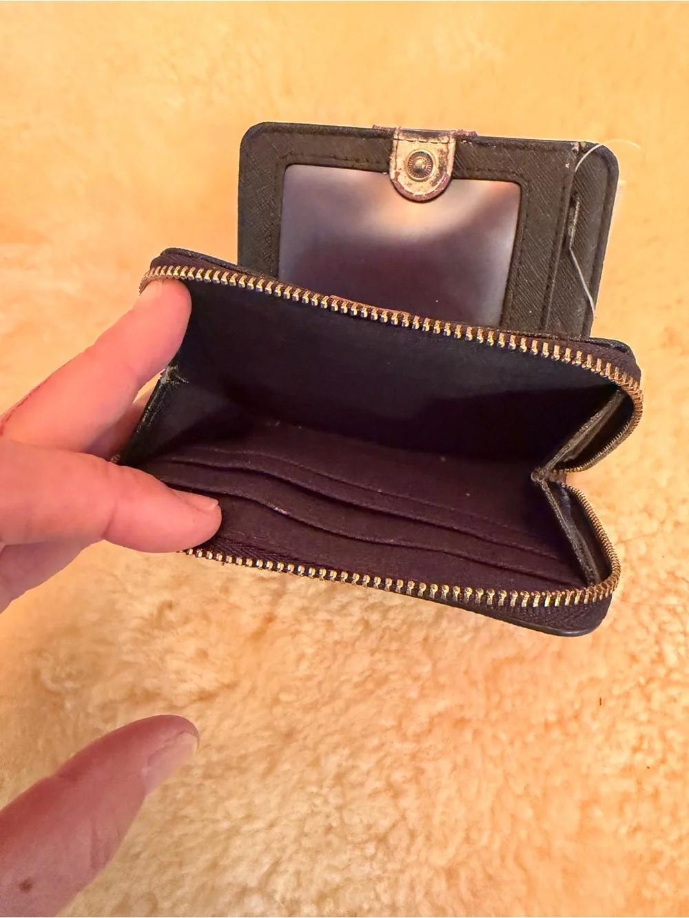 Fossil Emma Mini Multi Black Stripe Wallet - NWT